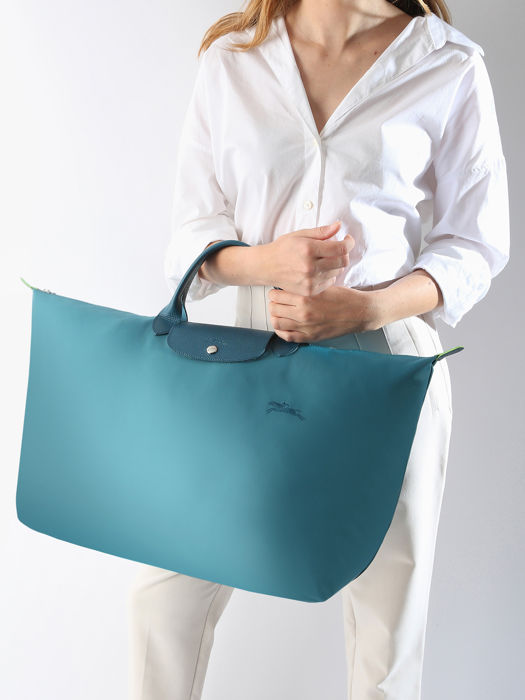 Longchamp Le pliage green Reistassen Blauw